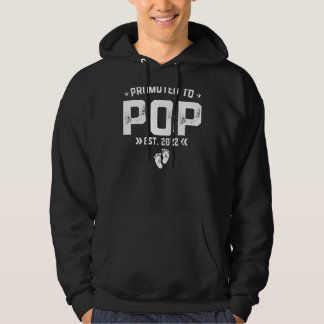Mens Promoted To Pop 2022 Retro Fathers Day New Po Hoodie