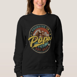 Mens Promoted To Pops 2023 For New Dad First Time Sweatshirt
