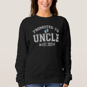 Mens Promoted To Uncle 2022 For First Time Dad Pap Sweatshirt