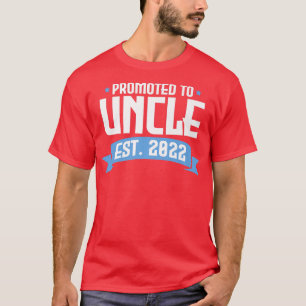 Mens Promoted to Uncle 2022 Pregnancy Reveal New U T-Shirt