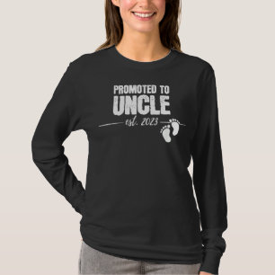 Mens Promoted To Uncle 2023 Soon To Be Uncle Husba T-Shirt