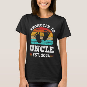 Mens Promoted to Uncle 2024 Soon To Be Uncle for N T-Shirt