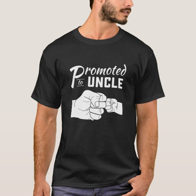 Mens Promoted To Uncle T Baby Announcement 2022 Fa T-Shirt (Front)