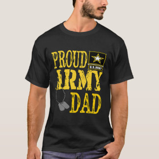 Mens Proud Army Dad Military Pride T-Shirt