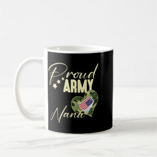 Mens Proud Army Nana Camouflage Dog Tag Usa Coffee Mug