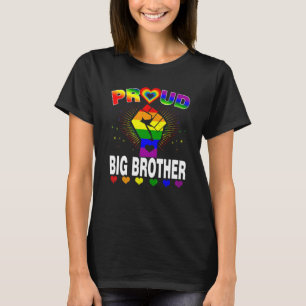 Mens Proud Big Brother Rainbow Lgbt Gay Pride Mon T-Shirt
