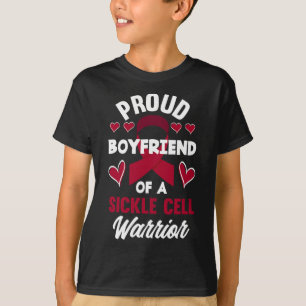 Mens Proud Boyfriend Of A Sickle Cell Warrior Sick T-Shirt
