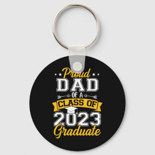 Mens Proud Dad Of A Class Of 2023 Graduate Senior Key Ring