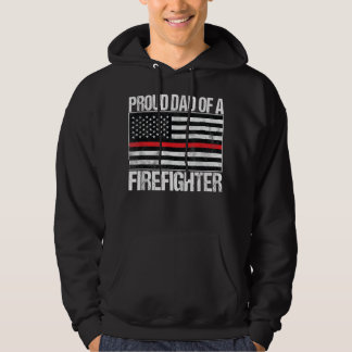 Mens Proud Dad of a Firefighter - Fireman Parent  Hoodie