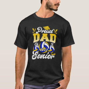Mens Proud Dad of a Volleyball Senior 2023 Class O T-Shirt
