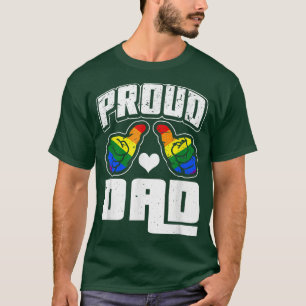 Mens Proud Daddy Of LGBTQ Rainbow LGBT Gay Pride M T-Shirt