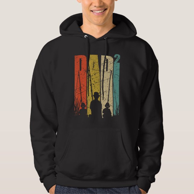 Mens Proud Father Of 2 Children Second Time Dad Fi Hoodie (Front)