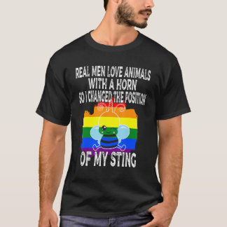 Mens Proud Gay Men Pride LGBTQ Funny Gay Beekeeper T-Shirt