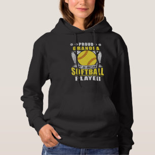 Mens Proud Grandpa Of An Awesome Softball Player S Hoodie