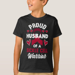 Mens Proud Husband Of A Sickle Cell Warrior Sickle T-Shirt