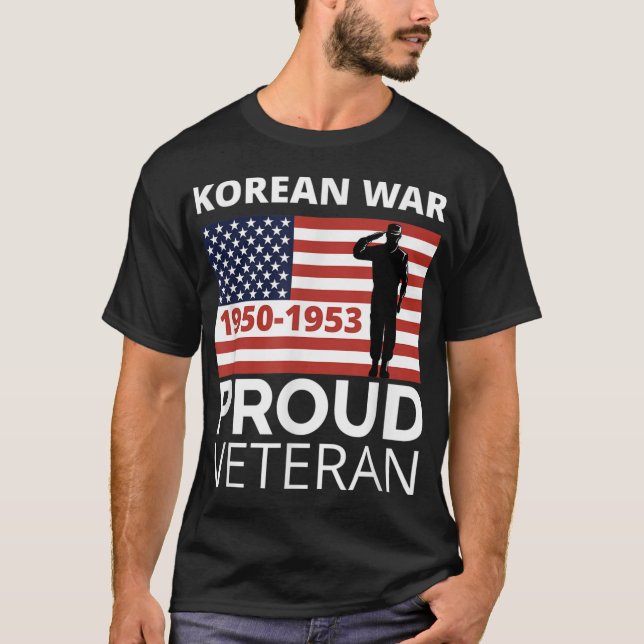 Mens Proud Korean War Veteran - Gift for Military  T-Shirt (Front)