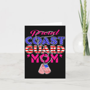 Mens Proud Military Mum Dog Tags Military Mother Card
