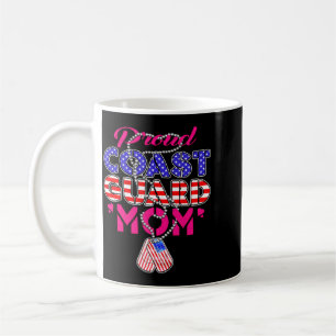 Mens Proud Military Mum Dog Tags Military Mother Coffee Mug