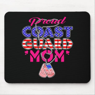 Mens Proud Military Mum Dog Tags Military Mother Mouse Mat