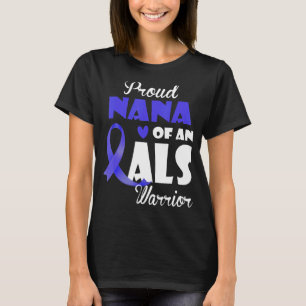 Mens Proud Nana Of Als Warrior Family Matching Als T-Shirt