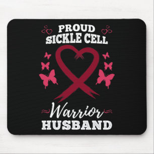 Mens Proud Sickle Cell Warrior Husband Sickle Cell Mouse Mat