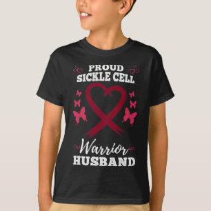 Mens Proud Sickle Cell Warrior Husband Sickle Cell T-Shirt