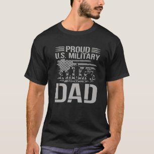 Mens Proud U s Military Dad Father s Day For Dad G T-Shirt