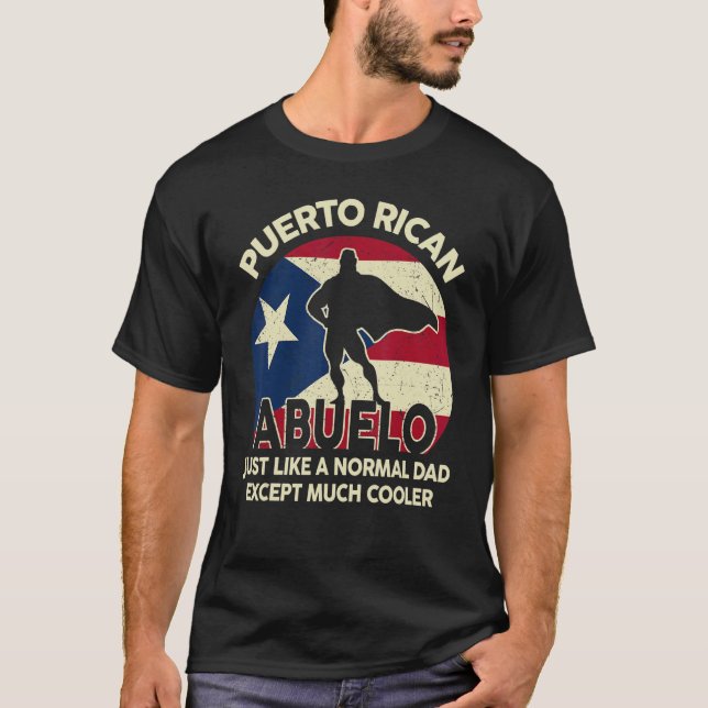 Mens Puerto Rican Abuelo  Puerto Rico Grandpa Fath T-Shirt (Front)