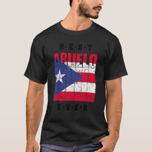 Mens Puerto Rican Best Abuelo Ever Vintage Puerto  T-Shirt