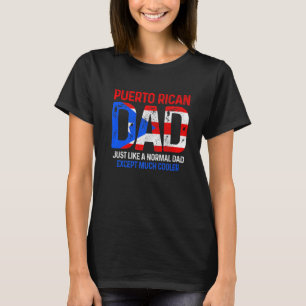 Mens Puerto Rican Dad Puerto Rico Flag Pride Roots T-Shirt
