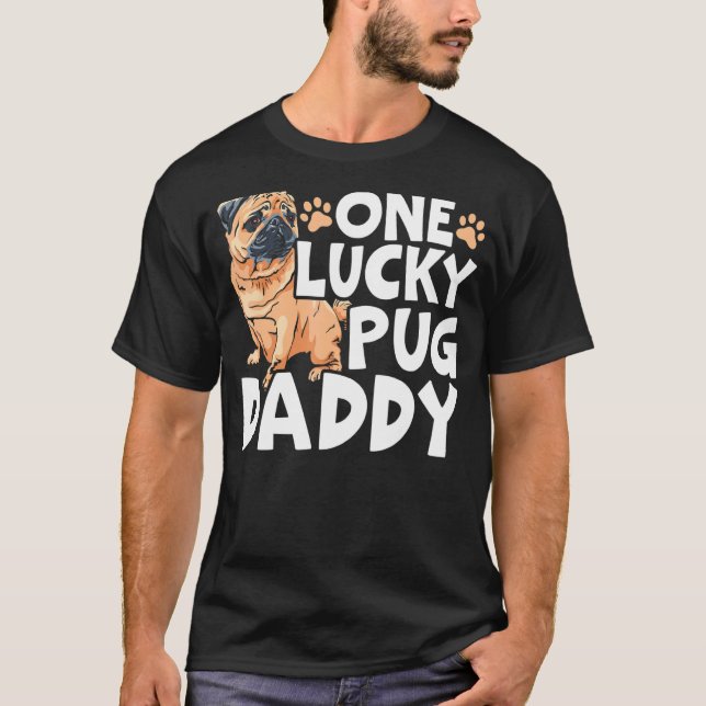 Mens Pug Dad Dog Breeder Dog Owner Dog Dad T-Shirt (Front)