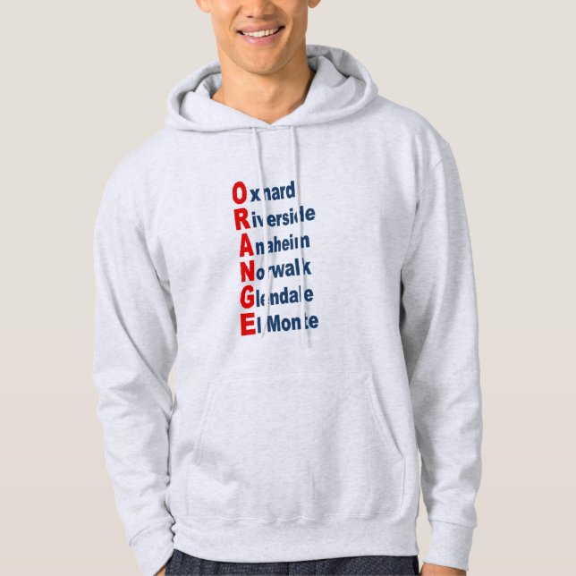 Men's Pullover Hoodie  ash  CALIFORNIA   TOURISM (Front)