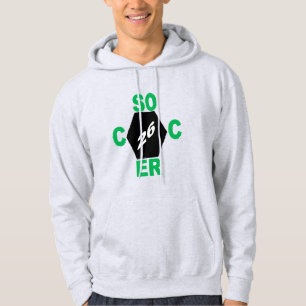 Men's Pullover Hoodie ash DESIGN SOCCER 26