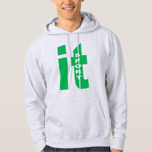 Men's Pullover Hoodie ash ITALIA  SPORT