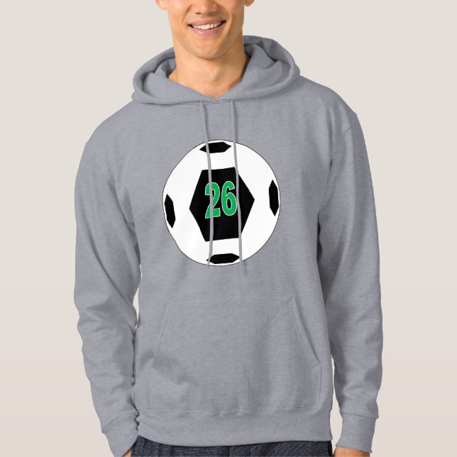 Men's Pullover Hoodie grey DESIGN SPORT 26 (Front)