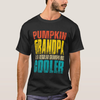 Mens Pumpkin Grandpa Like a Regular Grandpa but Co T-Shirt