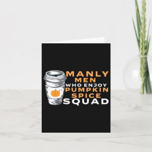 Mens Pumpkin Spice Boyfriend Husband Gag Joke Psl Card