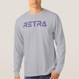 Men's Purple Retra Long Sleeve T-Shirt