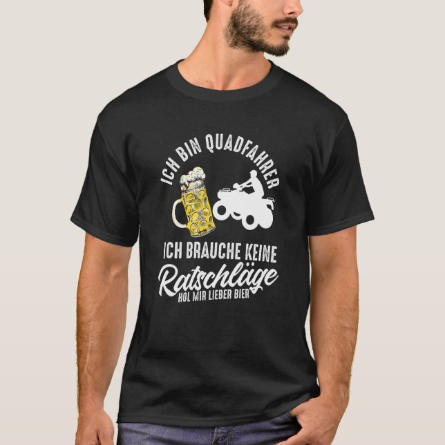Mens Quad Bike Motorsport Motorcycle Downhill Extr T-Shirt (Front)