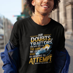 Mens Quote Minimalist Motivational T-Shirt