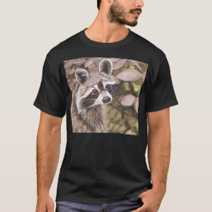 Mens  Racoon Basic Dark T-Shirt