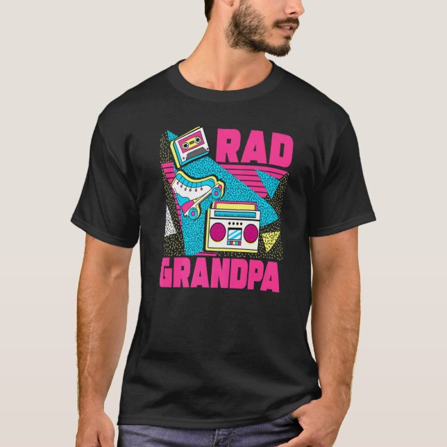 Mens Rad Grandpa 90s Aesthetic Nostalgia 1990's Re T-Shirt (Front)