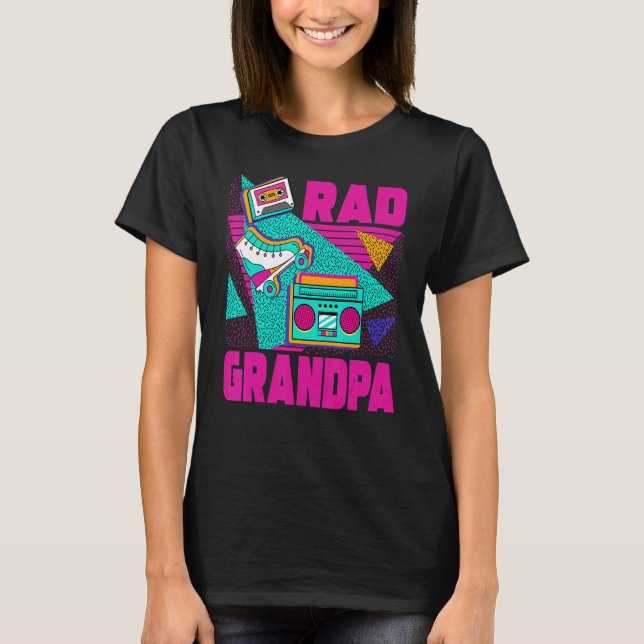 Mens Rad Grandpa 90s Aesthetic Nostalgia 1990's Re T-Shirt (Front)