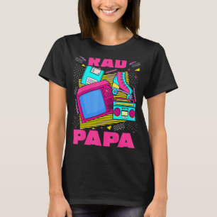 Mens Rad Papa 90s Aesthetic Nostalgia 1990's Retro T-Shirt