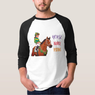 Men's Raglan Horse and Rider T-shirt