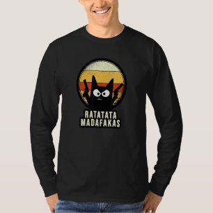 Mens Ratatata Madafakas Cat Toy Gun T-Shirt