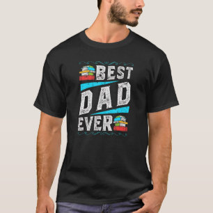 Mens Reading Best Dad Book T-Shirt