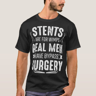 Mens Real Men Have Bypass Surgery Open Heart Surge T-Shirt