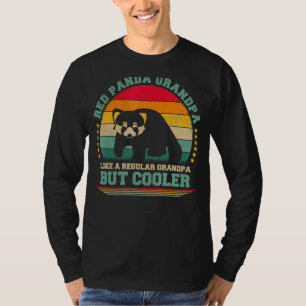 Mens Red Panda Vintage Retro Red Panda Grandpa Fa T-Shirt