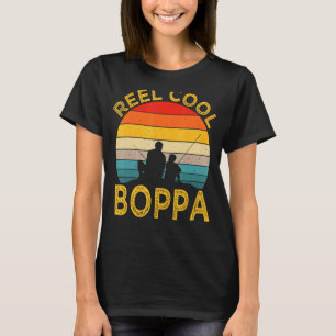 Mens Reel Cool Boppa Fishing Daddy Vintage Grandpa T-Shirt